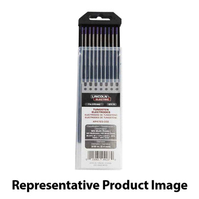 Lincoln Electric WX Multi-Oxide Tungsten Electrode, 5/32” x 7”, KP4723-532