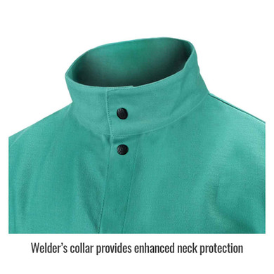 Black Stallion F9-36C TruGuard 200 FR Cotton Welding Jacket, Small