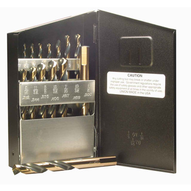 Viking 44120 Jobber Drill Bit 15 Piece Set Metal Case