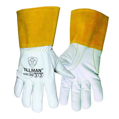 Tillman 1332 Premium Goatskin TIG Gloves with ANSI A6 Cut Resistance, Small