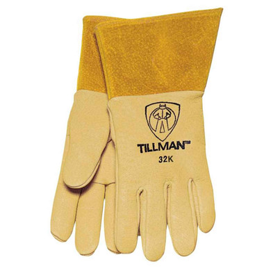 Tillman 32K HD Top Grain Pigskin 4" Cuff Kevlar Palm MIG Welding Gloves, Large