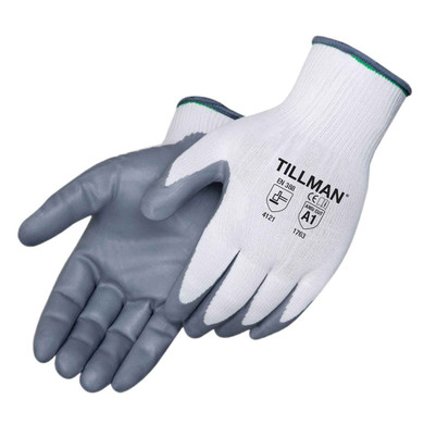 Tillman 1763 Nitrile Foam Coated 15 Gauge Nylon Shell Gloves, X-Large, 12 pack