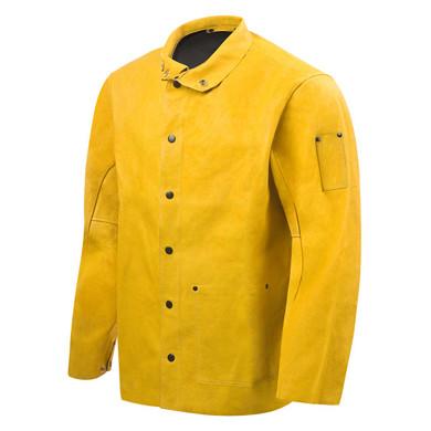 Steiner 92P6 Weld-Cool Lite Grain Pigskin Welding Jacket, 30", Yellow Tan, Medium