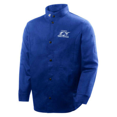 Steiner 1150-2X Pro-Series Weldlite Flame Retardant Cotton Welding Jacket, 30" Long, Blue, 2X-Large