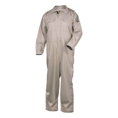 Black Stallion CF2215-ST Deluxe FR Cotton Coverall, Arc Rated, Stone Khaki, 5X-Large