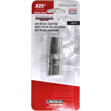 Lincoln Electric KP2742-2-62R Nozzle, Slip-on, 1/8R, 5/8 ID