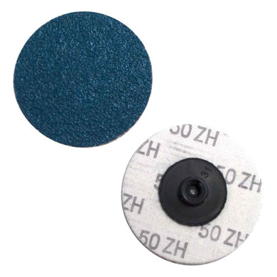 United Abrasives SAIT 55422 Sait-Lok 2" Z-H Heavy Duty Zirconium Laminated Grinding Discs 50 Grit, 100 pack