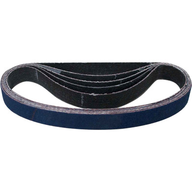 Norton 66623373754 1/2x12” BlueFire R823P Coated Zirconia Alumina Cloth File Belts, Vendible Packaging, 80 Grit, Coarse, 25 pack
