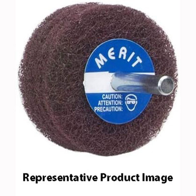 Norton 8834131551 2x1x1/4 In. Merit Deburring & Finishing Non-Woven Spindle-Mounted Wheel, Medium Grit, 2 Ply, 10 pack