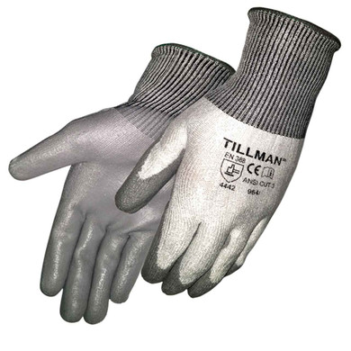 Tillman 964 Polyurethane Coated 13 Gauge Wooltran Gloves, Small