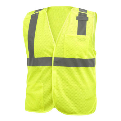 Black Stallion VS2025 ANSI Class 2 Break-Away Hi-Vis Safety Vest, Lime, X-Large