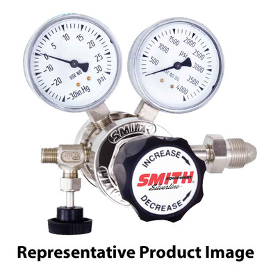 Miller Smith 222-01-09 Silverline High Purity Analytical Two Stage Regulator, 100 PSI