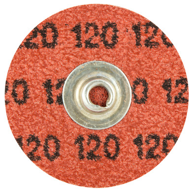 Norton 66261132507 2 In. Metal R766 AO Medium Grit TS (Type II) Quick-Change Cloth Discs, P120 Grit, 100 pack