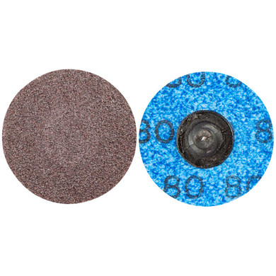 Norton 66261121013 1-1/2 In. Gemini R228 AO Coarse Grit TR (Type III) Quick-Change Cloth Discs, 80 Grit, 100 pack