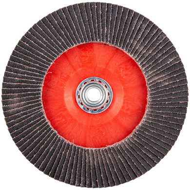 Norton 66261132836 7x5/8-11 In. Red Heat R983 CA Coarse Grit Flap Discs, Quick Trim, 60 Grit, 10 pack