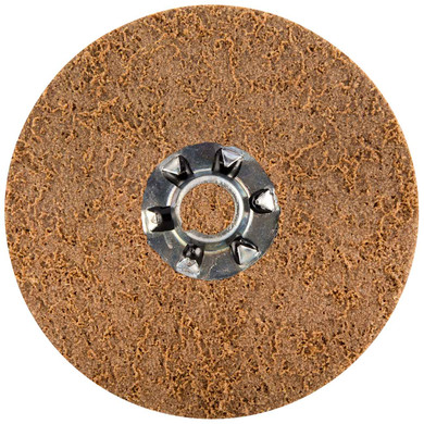 Norton 66623373671 4-1/2” Bear-Tex Vortex Rapid Prep Aluminum Oxide Speed-Change Fastener Non-Woven Discs, Coarse Grit, 25 pack