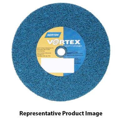 Norton 66254433503 3x1/8x3/8 In. Bear-Tex Vortex Rapid Blend AO Medium Grit Non-Woven Arbor Hole Unified Wheels, 5 Density, 40 pack