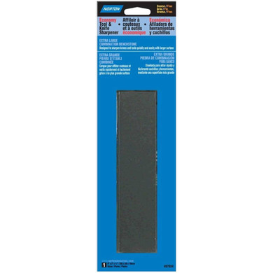 Norton 7660787934 8x2x3/4 In. India Retail Stones, AO Economy Tool & Knife Benchstones, Coarse/Fine Grit, 10 pack