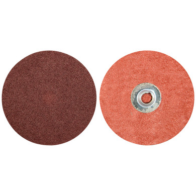 Norton 69957399654 3" Merit Aluminum Oxide TS (Type II) Quick-Change Cloth Discs, 80 Grit, 50 pack