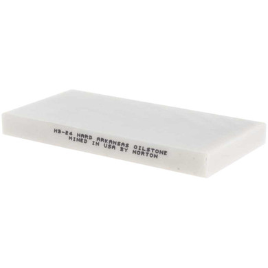 Norton 61463687525 4x2x3/8 In. Jewelers Precision Benchstone, Hard Arkansas Translucent Sharpening Stone, Ultra Fine Novaculite, HB24