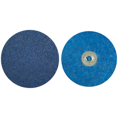 Norton 66261138679 4” BlueFire R884P TS (Type II) Quick-Change Cloth Discs, 80 Grit, Zirconia Alumina, 25 pack