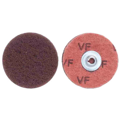 Norton 8834166403 3" Merit AO TS (Type II) Non-Woven Quick-Change Buffing Discs, Very Fine, 25 pack