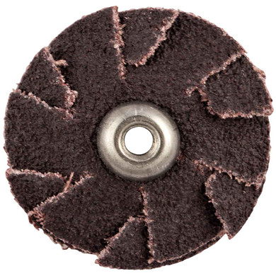 Norton 8834184084 1-1/4 in. Merit AO Medium Grit Overlap Slotted Discs, 120 Grit, 100 pack