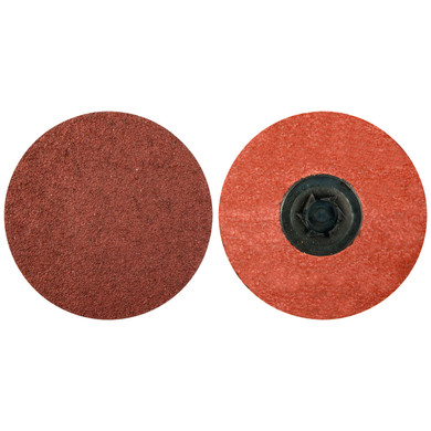 Norton 69957399796 3" Merit Aluminum Oxide TP (Type I) Quick-Change Cloth Discs, 320 Grit, 50 pack