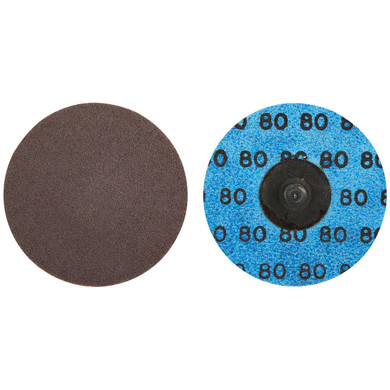 Norton 66261121034 3 In. Gemini R228 AO Coarse Grit TR (Type III) Quick-Change Cloth Discs, 80 Grit, 50 pack