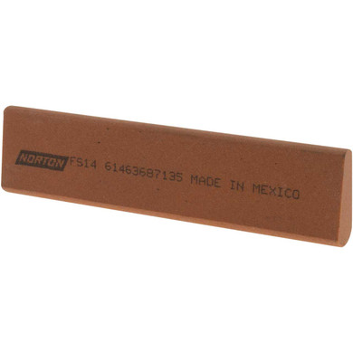 Norton 61463687135 4x1x7/16 In. India AO Abrasive Slips, Round Edge, Fine Grit, 5 pack