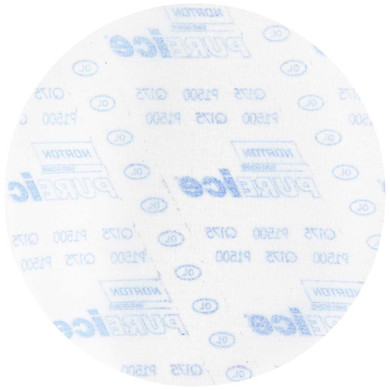 Norton 77696088716 6 In. Pure Ice Q175 Aluminum Oxide Fine Grit Film Hook & Loop Discs, Blue, P1500 Grit, 50 pack