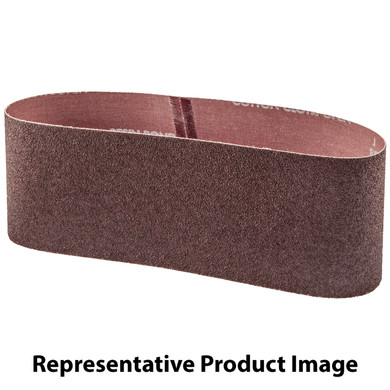 Norton 78072727944 4x24” Gemini R255 Aluminum Oxide Cloth Portable Belts, 80 Grit, Medium, 10 pack