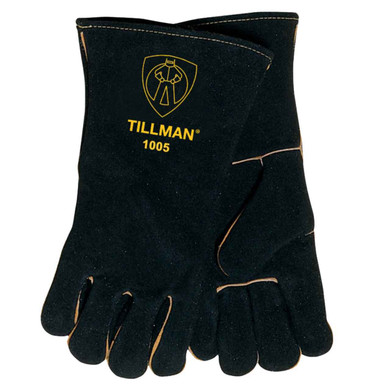 Tillman 1005 Select Split Cowhide, Cotton Lined Welding Gloves, Large, 12 pack