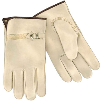Steiner B240 Premium Grain Cowhide Drivers Gloves With Pull Strap Wrist Medium