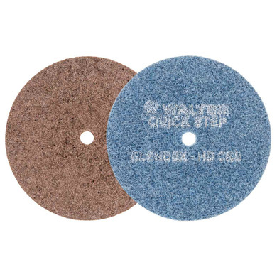Walter 07R500 5" Quick-Step Blendex Surface Conditioning Discs Non-Woven Extra Coarse Grit Brown, 10 pack