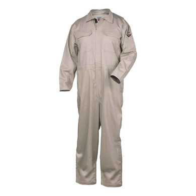 Black Stallion CF2215-ST Deluxe FR Cotton Coverall, Arc Rated, Stone Khaki, 3X-Large