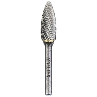 United Abrasives SAIT 45117 1/2x1-1/4x1/4 Type SH5 Tungsten Double Cut Alternate Cut Carbide Bur