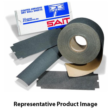 United Abrasives SAIT 84057 3-5/16" x 50 Yards Paper Backing Dry Wall Sanding Rolls 100C Grit