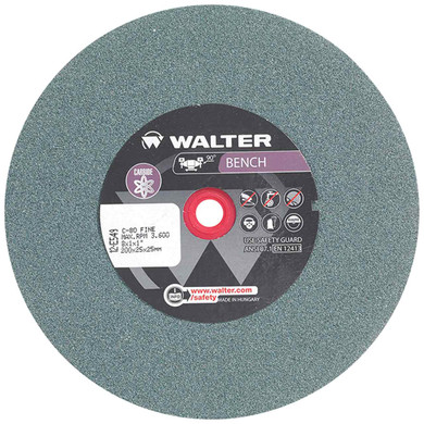 Walter 12E549 8x1x1 Bench Grinding Wheel for Carbide Type 1 Grade 80 FINE