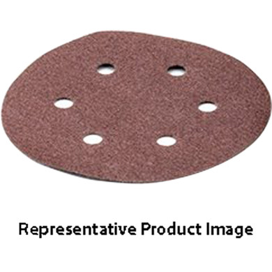 United Abrasives SAIT 36652 6" 3S Hook and Loop Paper Discs with 6 Vacuum Holes 120C Grit, 50 pack