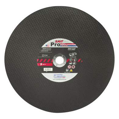 United Abrasives SAIT 24140 14x1/8x20mm Pro Metal Economical Portable Saw Cut-Off Wheels, 10 pack