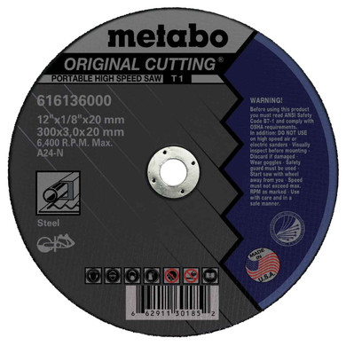 Metabo US616136000 12" x 1/8 x 20 mm Original Slicer A24N Chop Saw, 10 pack