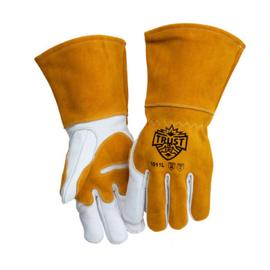 Trust Protection 1011L Top Grain Cowhide MIG Glove 4” Cuff, Large