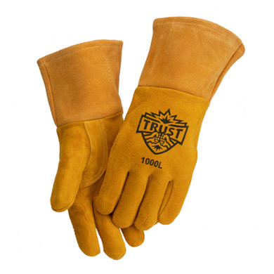 Trust Protection 1000S Premium Deer MIG Glove 4" Cuff, Small