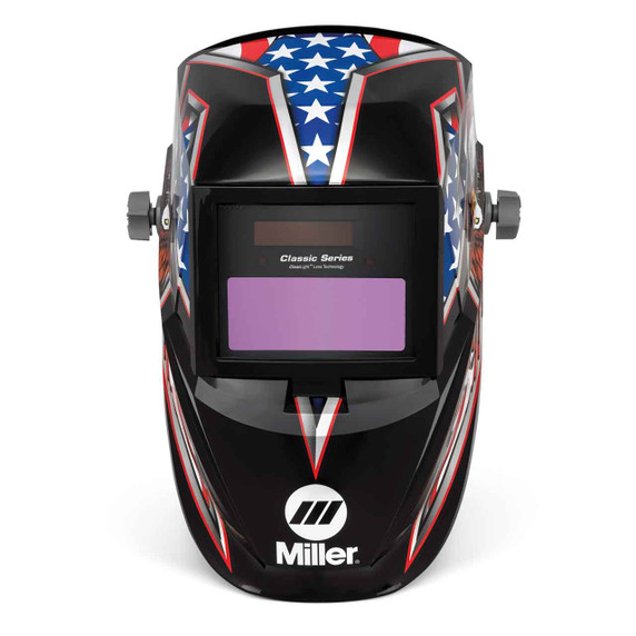 Miller 287820 Classic Series Auto Darkening Welding Helmet with ClearLight Lens, Liberty