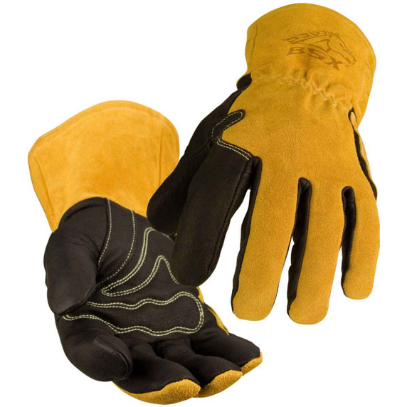 Black Stallion BSX BM88 Premium Pigskin & Cowhide MIG Welding Glove, Large