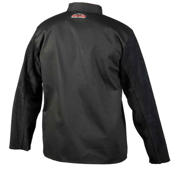 Lincoln Electric K3106 Traditional Split Leather Sleeved Welding Jacket, Medium