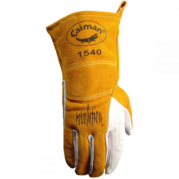 Caiman 1540 Goatskin Palm, Kontour Pattern, FR Fleece Insulated Back, TIG Glove, Medium