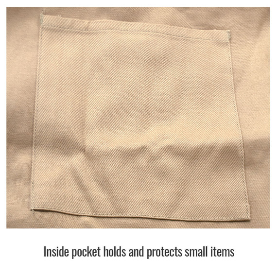 Black Stallion BXTN9C BSX Flame-Resistant Cotton Welding Jacket, Khaki, Medium