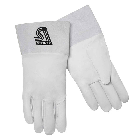 Steiner 0229 SensiTIG Top Grain Goatskin TIG Welding Gloves, Unlined, Long Cuff, Large